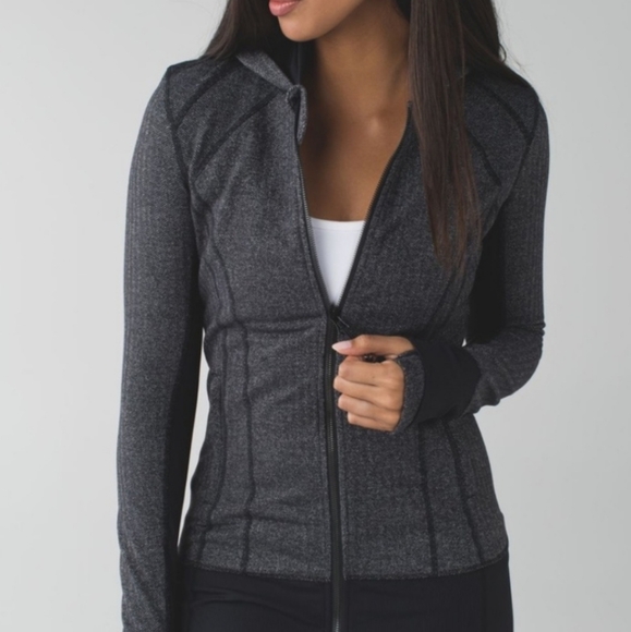 Lululemon Daily Practice Jacket Herringbone Sz10 - Picture 3 of 12